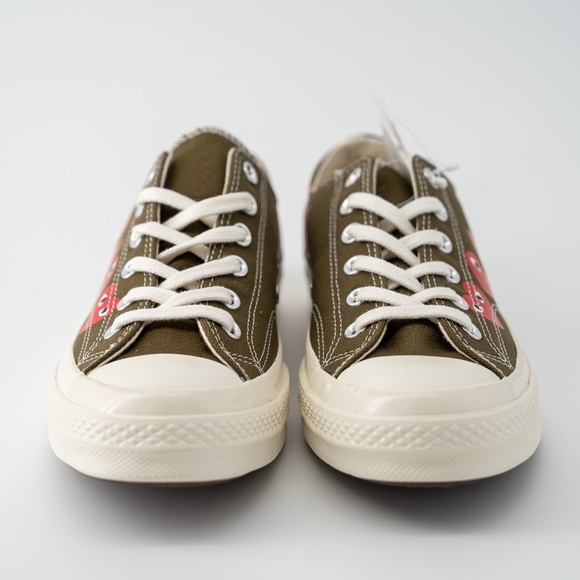 Size 8 - Converse Comme des Garçons Play Chuck 70 Low Multi Heart Green main image 6